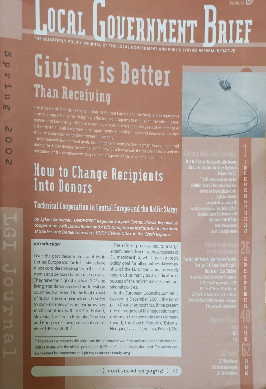 Local Government Brief -Giving IS Better