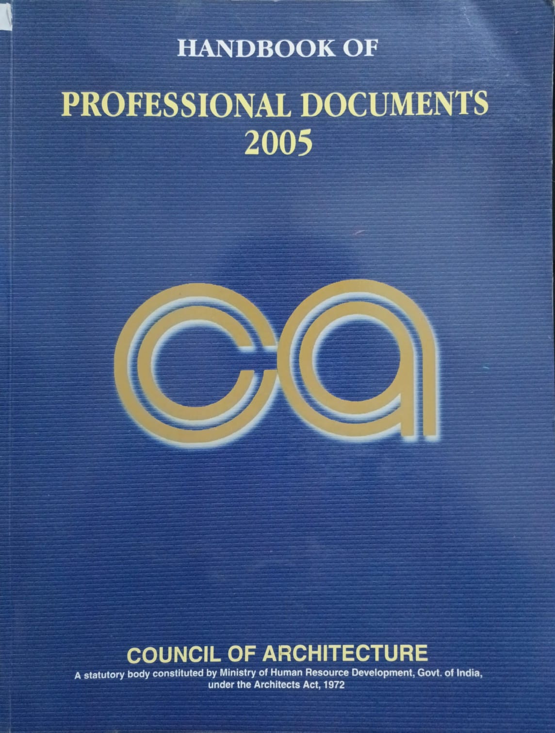 Handbook OF Professional Documents 2005