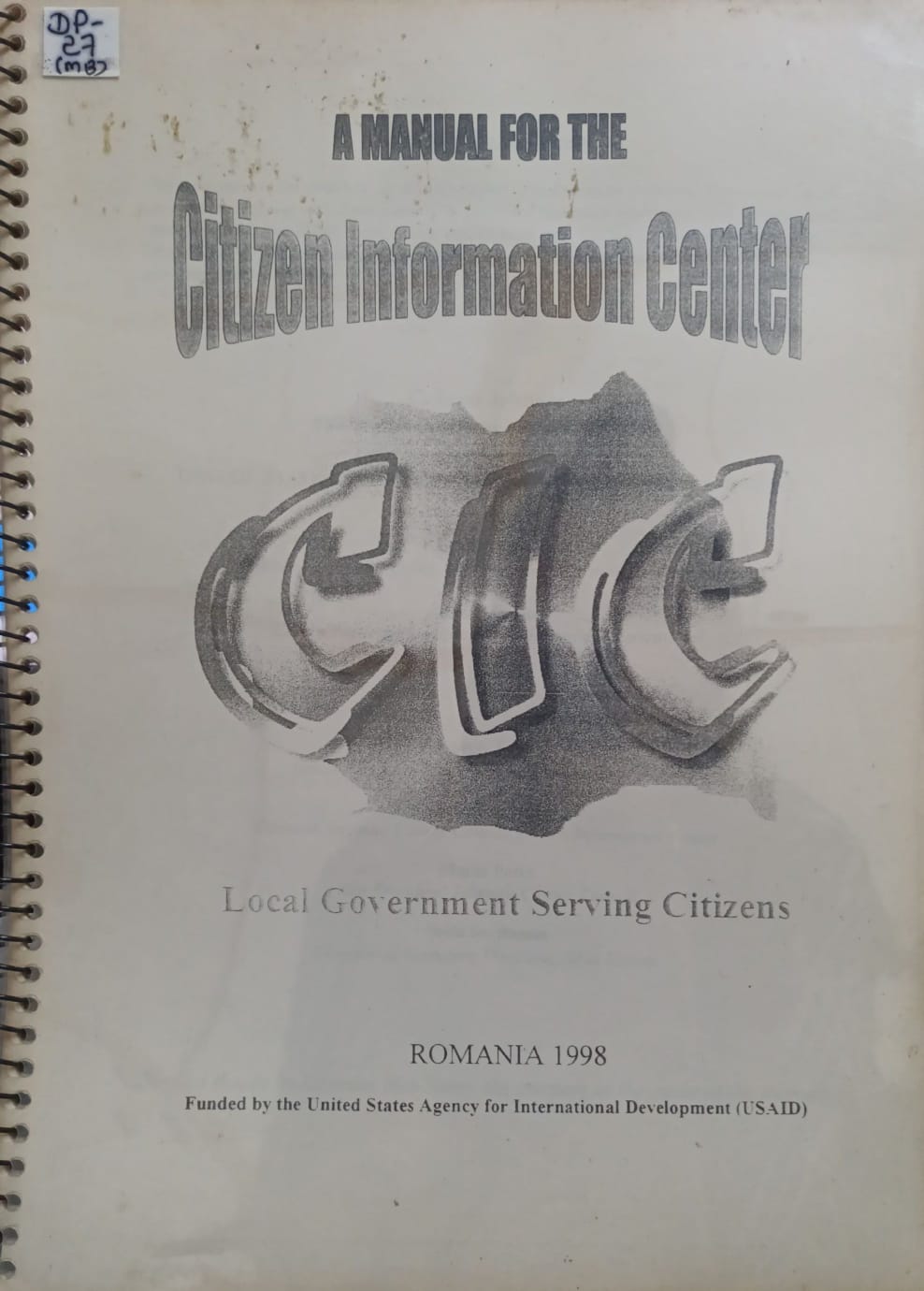 A Manual For The Citizen Information Center