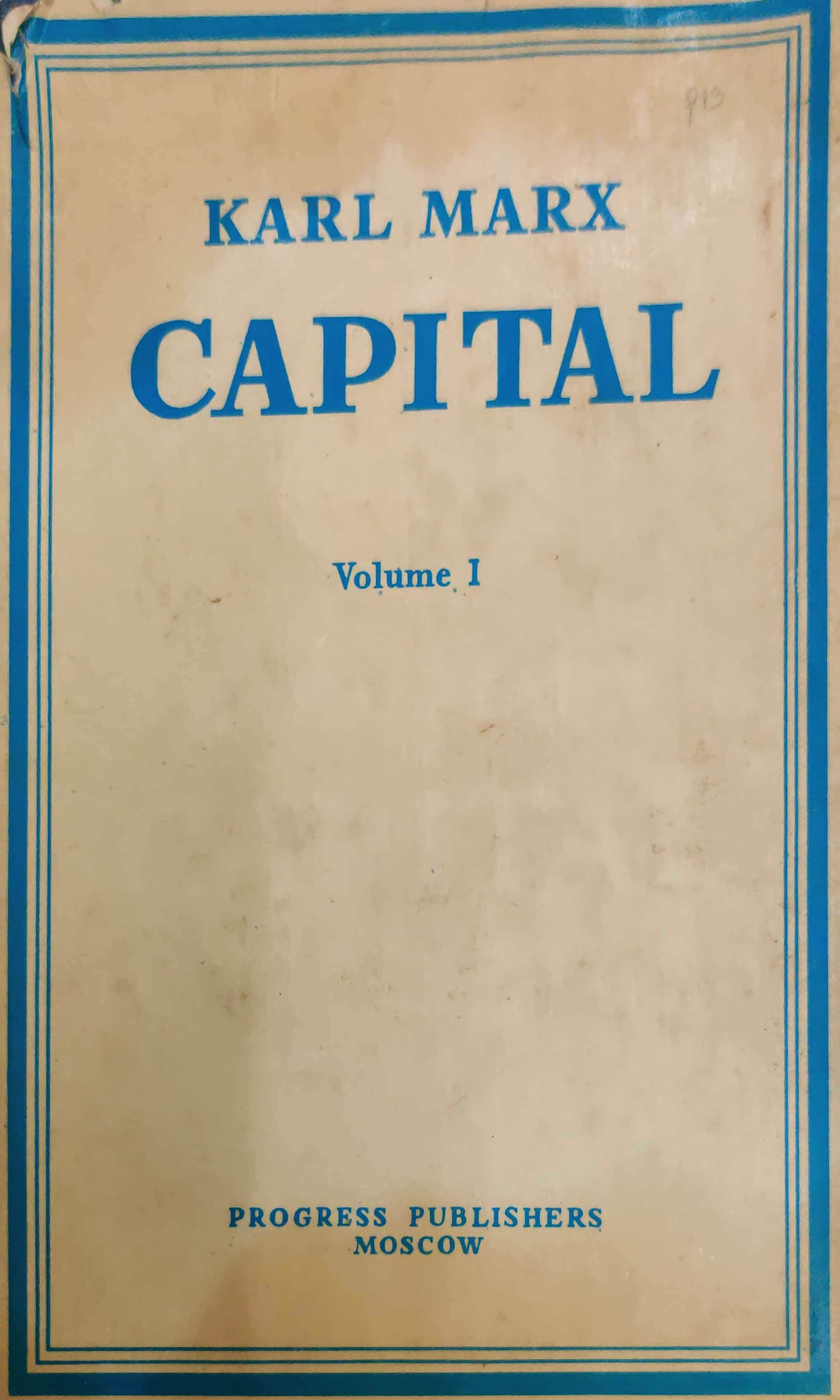 Karl Mark _Capital - Volume - I