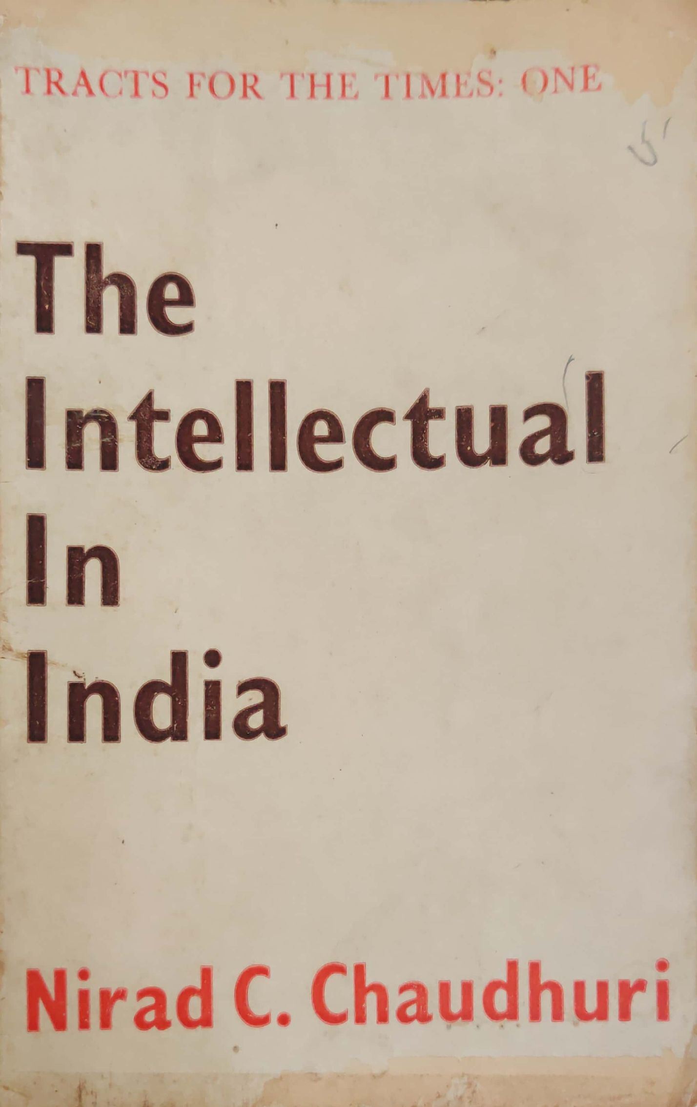 The Intellectual in India