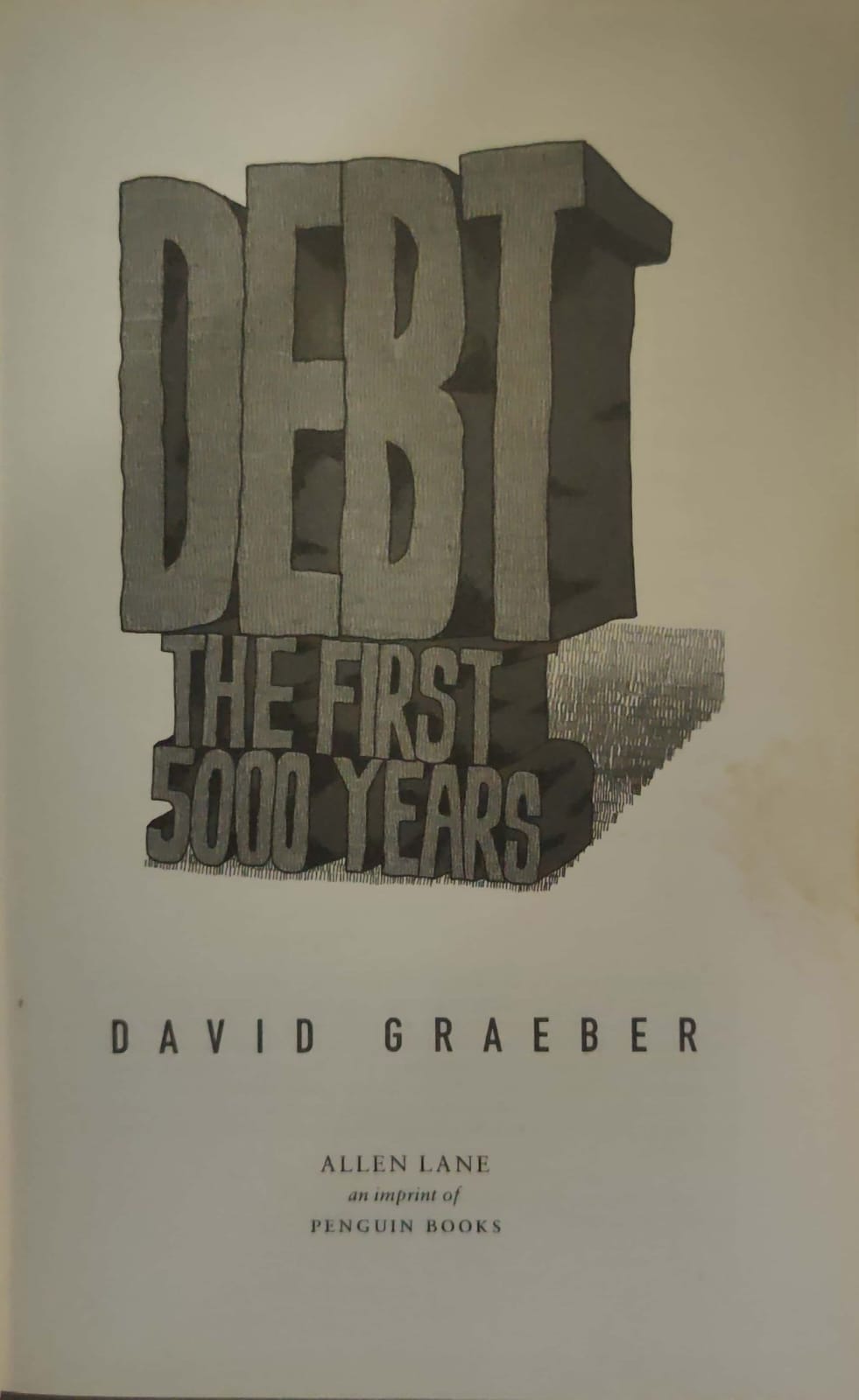 Debt The first 5000Years