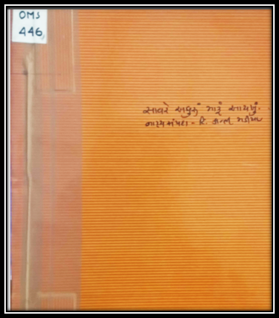 SAAV RE ADHURU MARU AAYAKHU