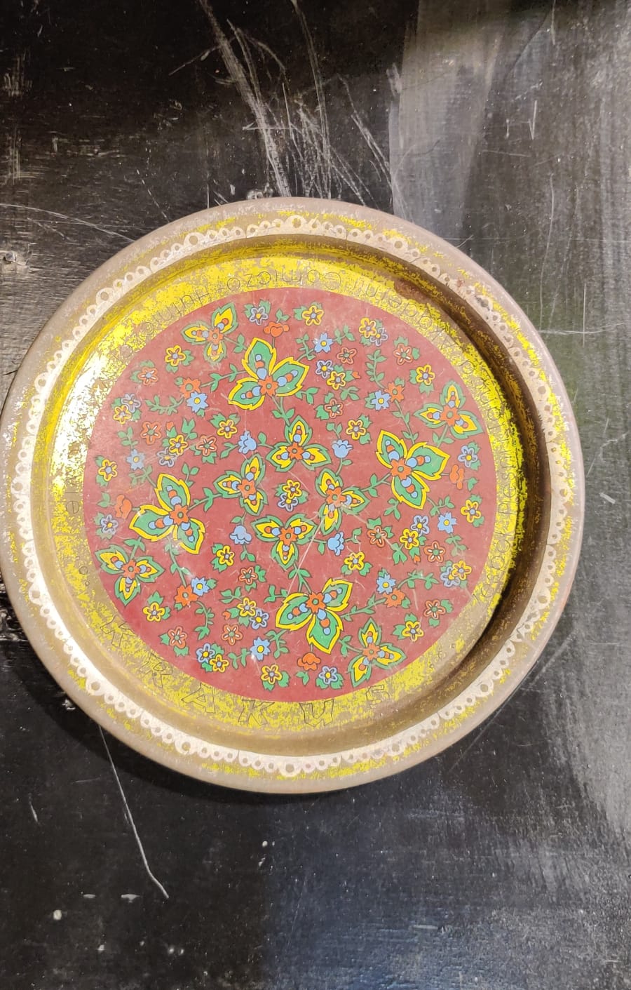 Handmade Painted Plate Prop