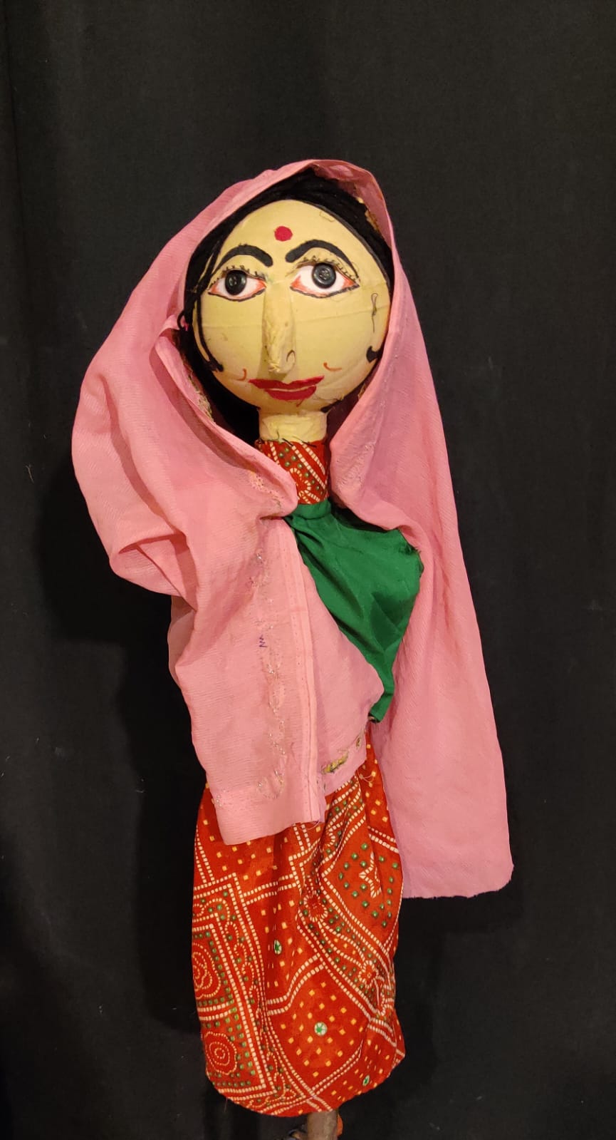 Traditional Female Rod Puppet