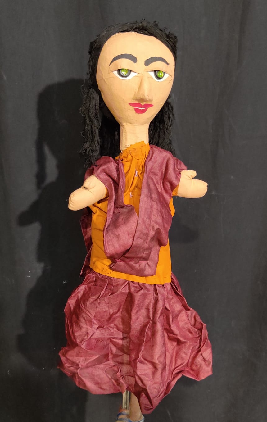 Traditional Girl Rod Puppet