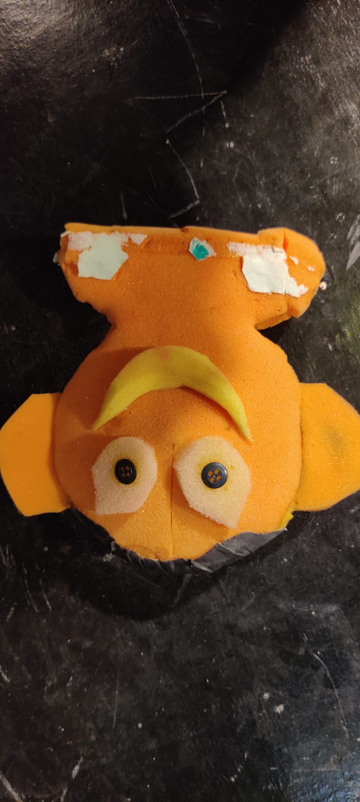 Handmade Orange Monkey Mask