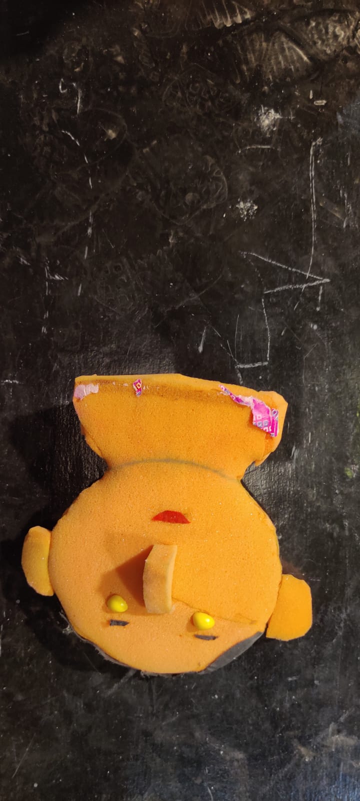 Handmade Orange Foam Mask