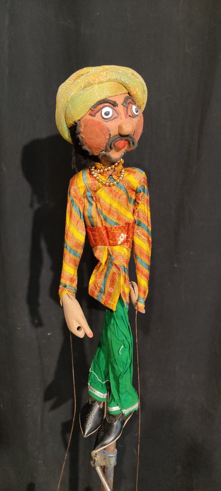 Traditional Striped Kurta Puppet