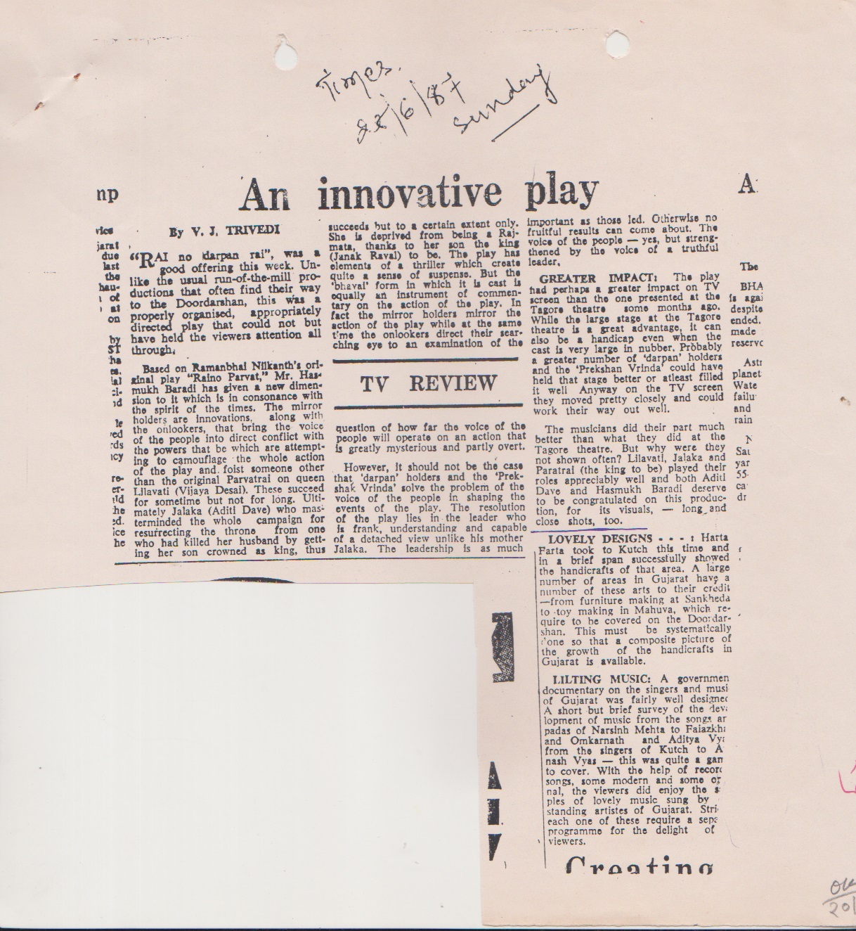 An Innovative Play